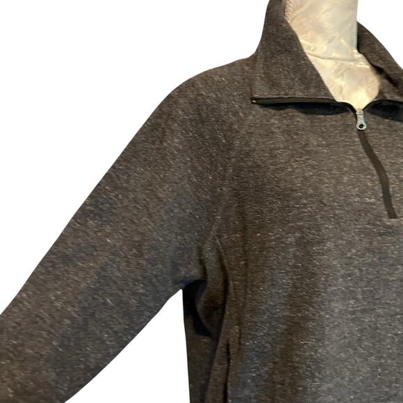 Nike Gray Knit Jacket Womens Sz Medium Quarter Zip Cotton Blend Sport Fitness - Picture 9 of 16